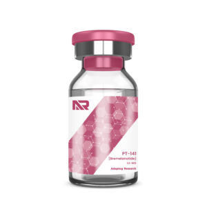 A bottle of PT141 Bremelanotide peptide
