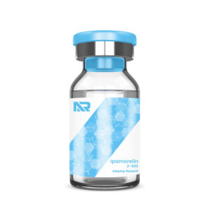 a bottle of Ipamorelin peptide
