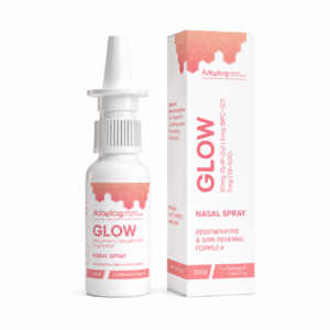 a bottle of adaptog glow