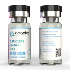 Adaptog CJC-1295 No DAC 2mg, front and rear vial views